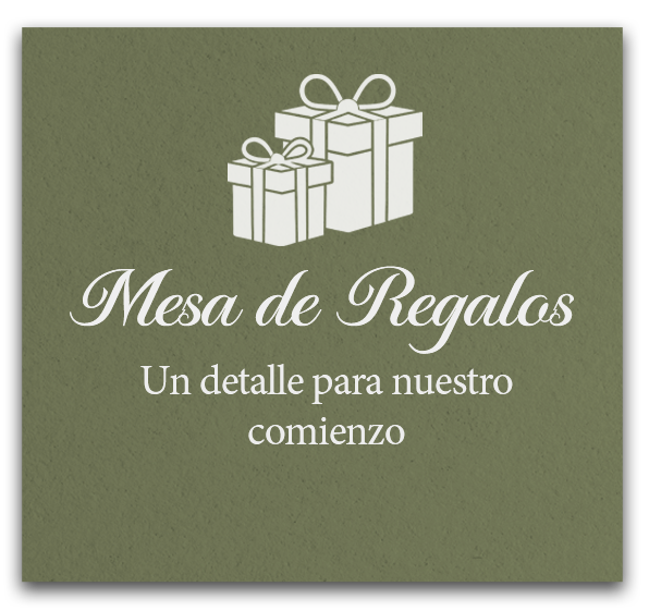Mesa de regalos